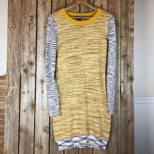 French Connection bodycon crewneck sweater dress
